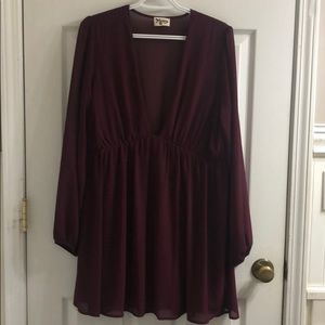 Show Me Your Mumu Dakota Dress, L, Wine